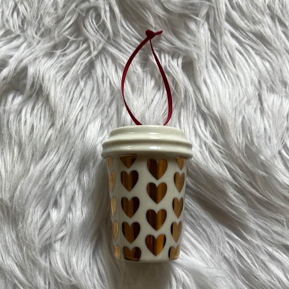 Starbucks Holiday Hearts Mug Ornament - Picture 3 of 9